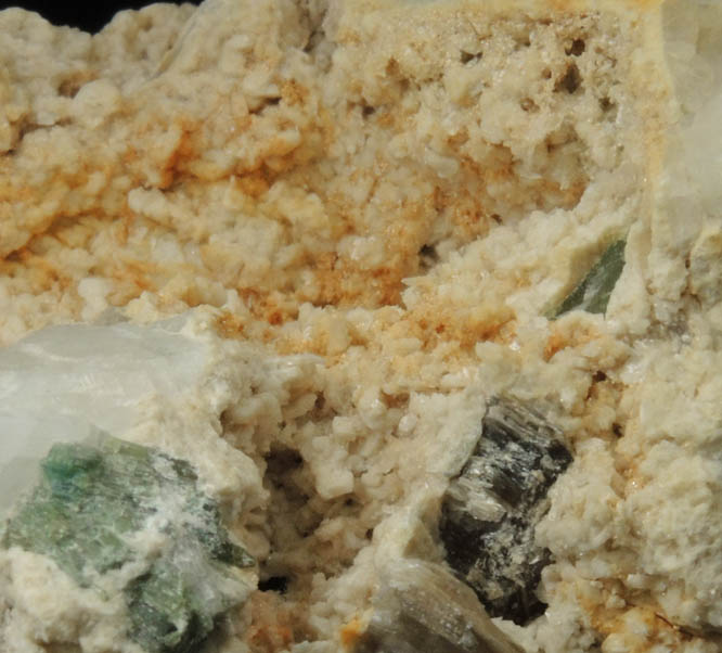 Albite var. Cleavelandite with Elbaite Tourmaline from Strickland Quarry, Collins Hill, Portland, Middlesex County, Connecticut