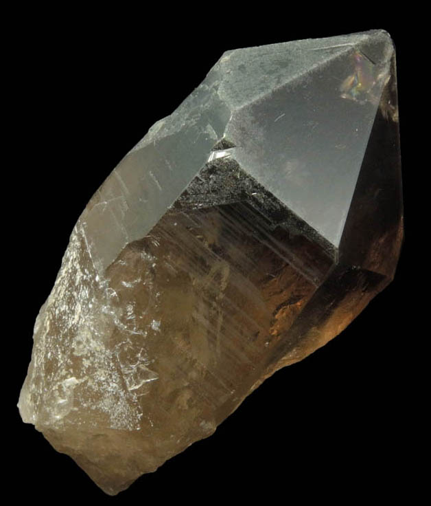 Quartz var. Smoky Quartz (Dauphin Law Twinned) from Moat Mountain, west of North Conway, Carroll County, New Hampshire