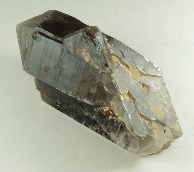 Quartz var. Smoky Quartz (Dauphin Law Twinned) from Moat Mountain, west of North Conway, Carroll County, New Hampshire