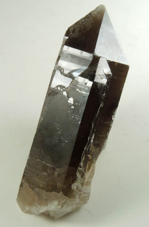 Quartz var. Smoky Quartz (Dauphin Law Twinned) from Moat Mountain, west of North Conway, Carroll County, New Hampshire