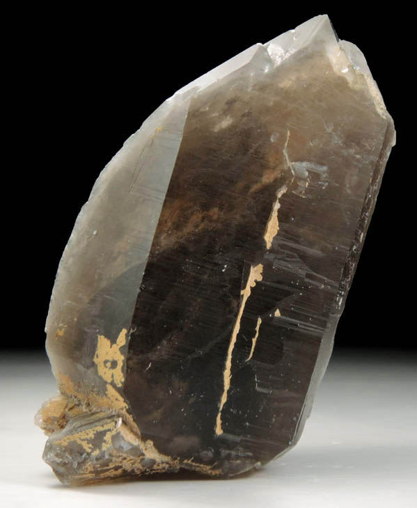 Quartz var. Smoky Quartz (Dauphin Law Twinned) from Moat Mountain, west of North Conway, Carroll County, New Hampshire