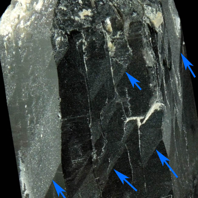 Quartz var. Smoky Quartz (Dauphin Law Twinned) from Moat Mountain, west of North Conway, Carroll County, New Hampshire