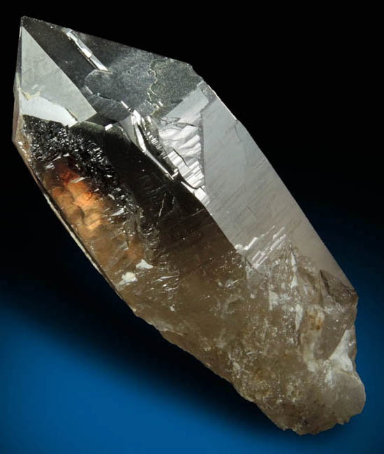 Quartz var. Smoky Quartz (Dauphin Law Twinned) from Moat Mountain, west of North Conway, Carroll County, New Hampshire