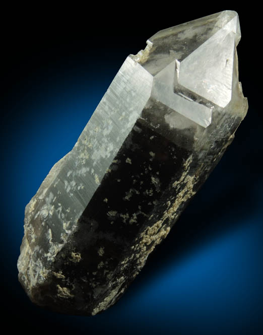 Quartz var. Smoky Quartz with subsurface inclusions from Moat Mountain, west of North Conway, Carroll County, New Hampshire