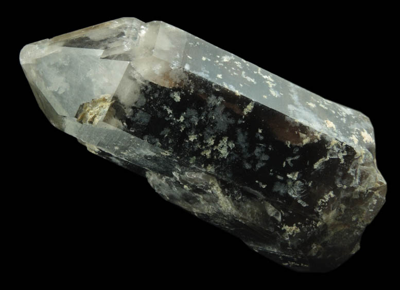 Quartz var. Smoky Quartz with subsurface inclusions from Moat Mountain, west of North Conway, Carroll County, New Hampshire