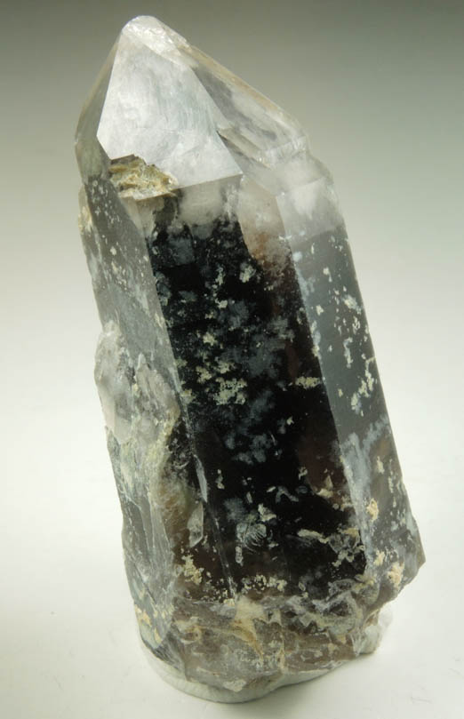 Quartz var. Smoky Quartz with subsurface inclusions from Moat Mountain, west of North Conway, Carroll County, New Hampshire