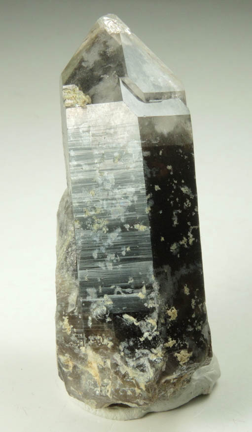 Quartz var. Smoky Quartz with subsurface inclusions from Moat Mountain, west of North Conway, Carroll County, New Hampshire