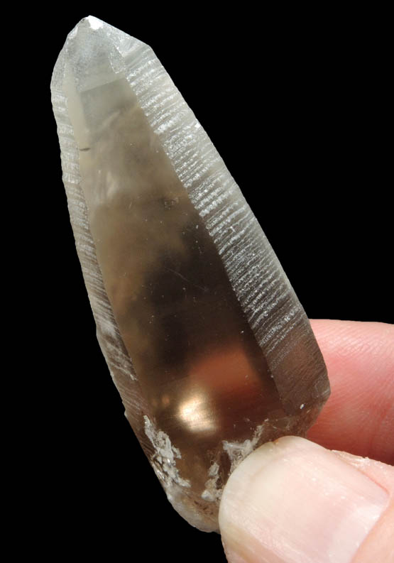 Quartz var. Smoky Quartz (flawless crystal) from Moat Mountain, west of North Conway, Carroll County, New Hampshire