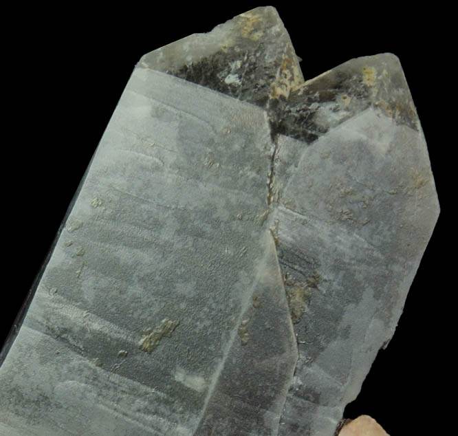 Quartz var. Smoky Quartz on Microcline from Hurricane Mountain, east of Intervale, Carroll County, New Hampshire