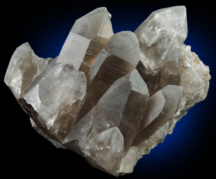 Quartz var. Smoky Quartz from Lord Hill Quarry, Stoneham, Oxford County, Maine