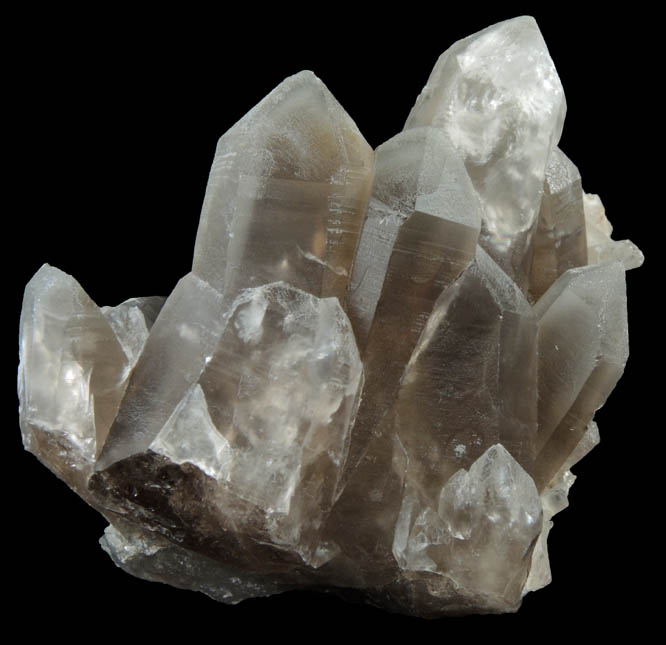 Quartz var. Smoky Quartz from Lord Hill Quarry, Stoneham, Oxford County, Maine