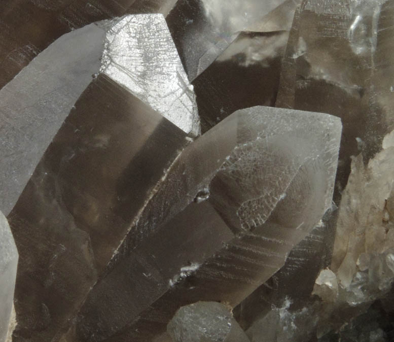 Quartz var. Smoky Quartz from Lord Hill Quarry, Stoneham, Oxford County, Maine