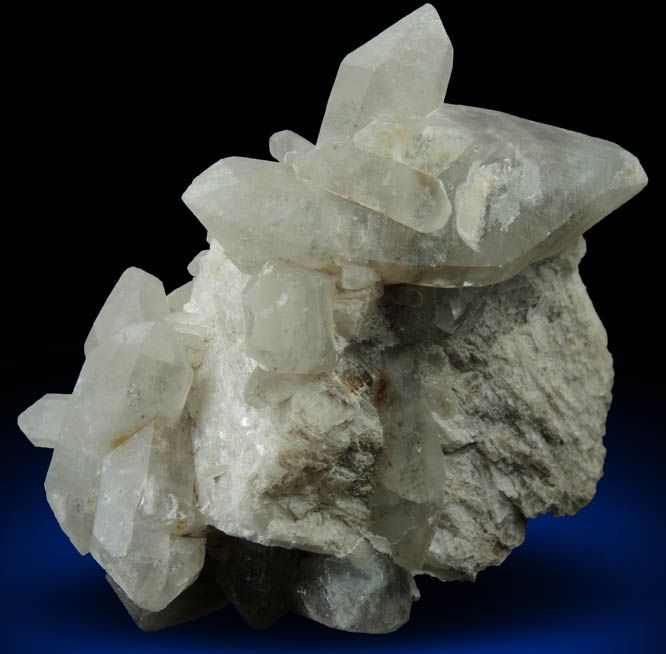 Quartz var. Smoky Quartz with Chlorite inclusions from Lord Hill Quarry, Stoneham, Oxford County, Maine