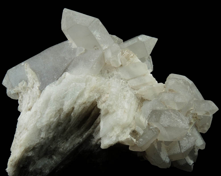 Quartz var. Smoky Quartz with Chlorite inclusions from Lord Hill Quarry, Stoneham, Oxford County, Maine