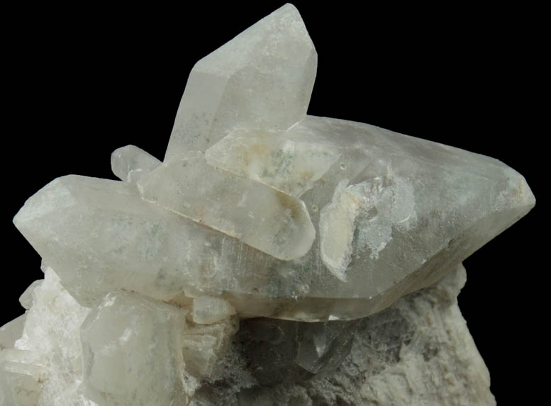 Quartz var. Smoky Quartz with Chlorite inclusions from Lord Hill Quarry, Stoneham, Oxford County, Maine