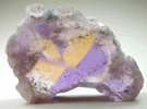 Quartz var. Ametrine Crystal polished slice (rare combination of amethyst and citrine) from Anahi Mine, La Gaiba District, Angel Sandoval Province, Santa Cruz Department, Bolivia