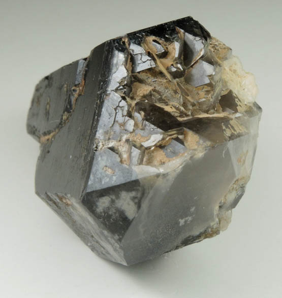 Quartz var. Smoky Quartz (Dauphin-law twins) from Moat Mountain, west of North Conway, Carroll County, New Hampshire