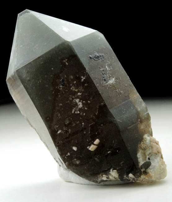 Quartz var. Smoky Quartz with Chlorite inclusions from Moat Mountain, west of North Conway, Carroll County, New Hampshire
