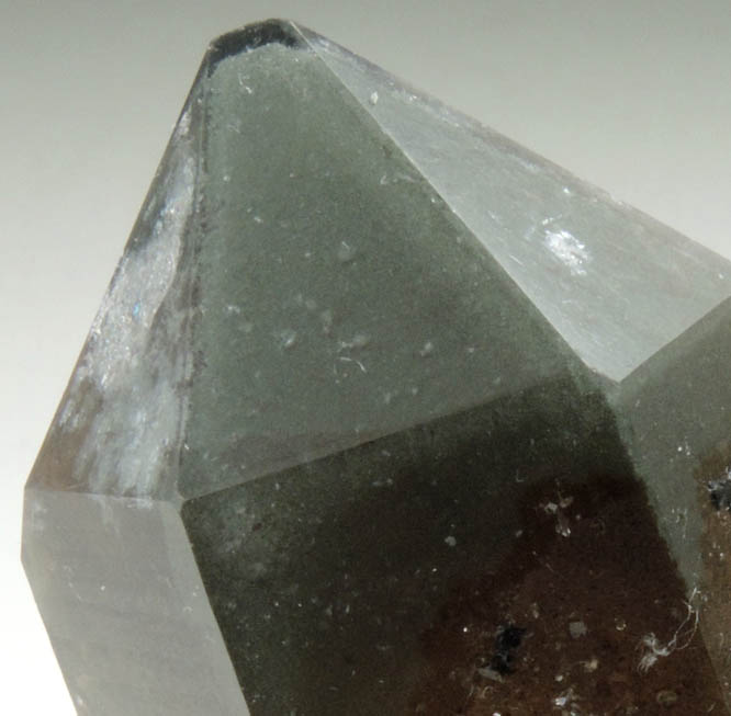 Quartz var. Smoky Quartz with Chlorite inclusions from Moat Mountain, west of North Conway, Carroll County, New Hampshire