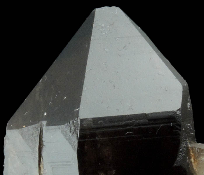 Quartz var. Smoky Quartz (Dauphin-law twins) from Moat Mountain, west of North Conway, Carroll County, New Hampshire