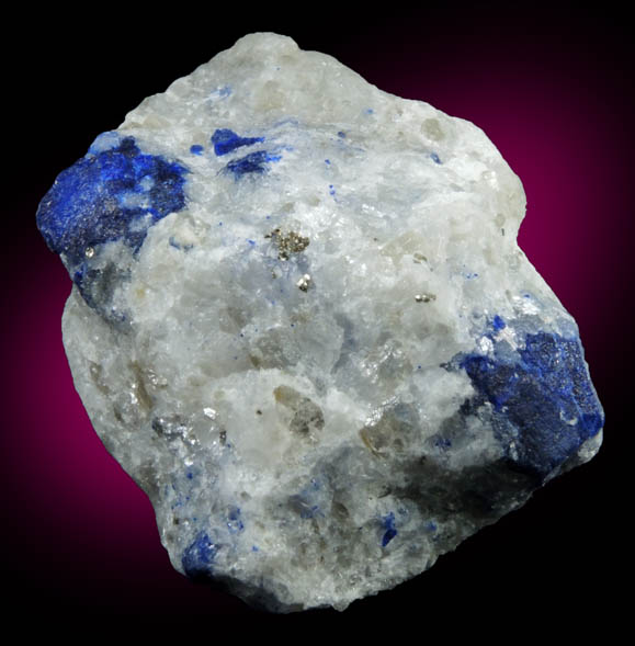 Lazurite var. Lapis Lazuli from Sar-e-Sang, Kokscha Valley, Badakshan, Afghanistan (Type Locality for Lazurite)