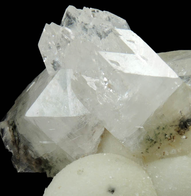 Apophyllite on Pectolite from Millington Quarry, Bernards Township, Somerset County, New Jersey