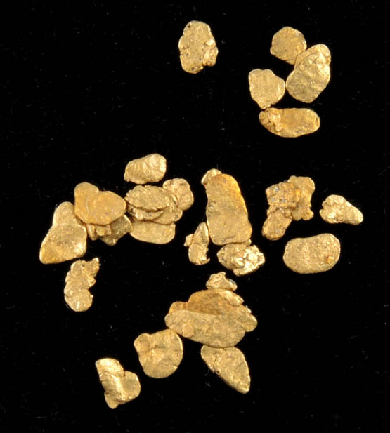 Gold from Hokitika District, South Island, New Zealand