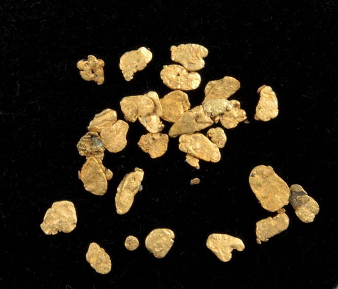 Gold from Hokitika District, South Island, New Zealand