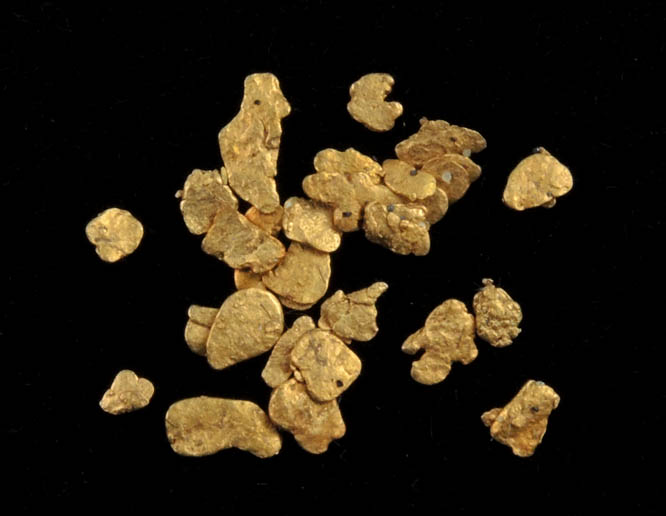 Gold from Hokitika District, South Island, New Zealand