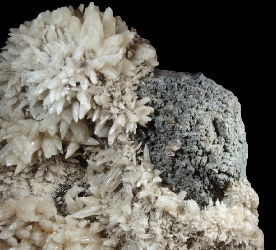 Calcite with Galena from Minerva #1 Mine, Cave-in-Rock District, Hardin County, Illinois