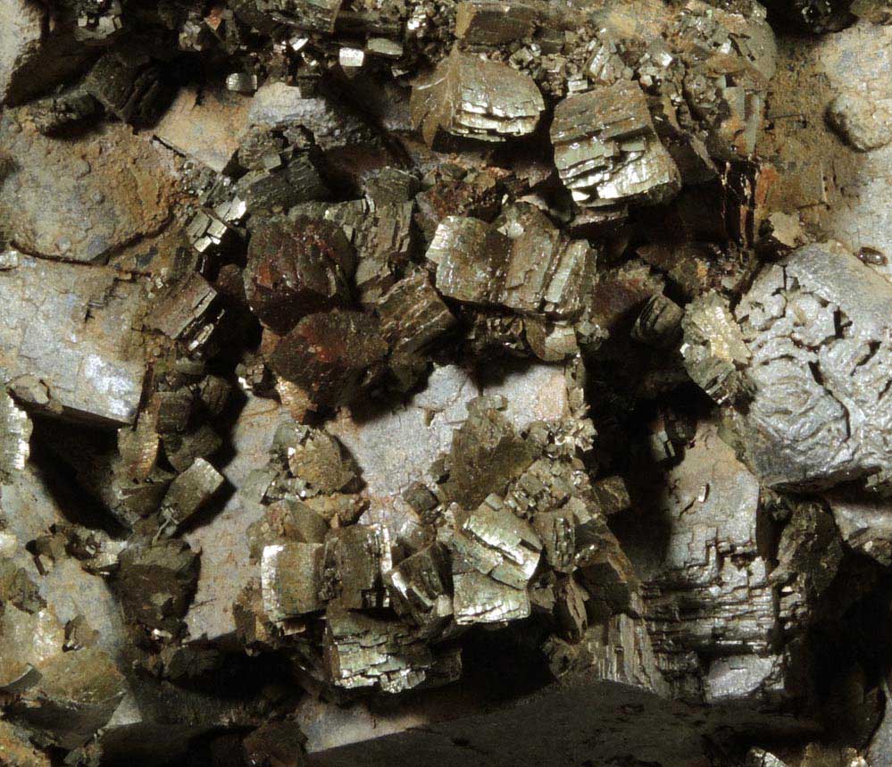 Marcasite on Galena from Tri-State Lead-Zinc Mining District, near Joplin, Jasper County, Missouri