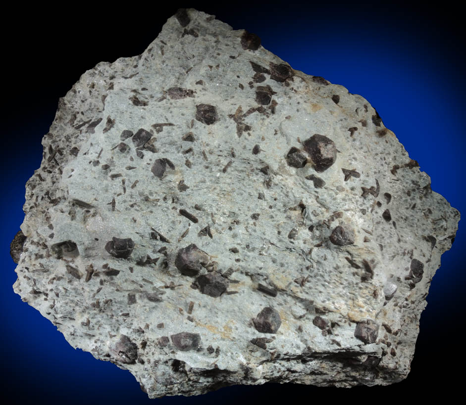 Almandine Garnet with Staurolite from Green's Farm, 750 m. ESE of Roxbury Falls, Roxbury, New Haven County, Connecticut