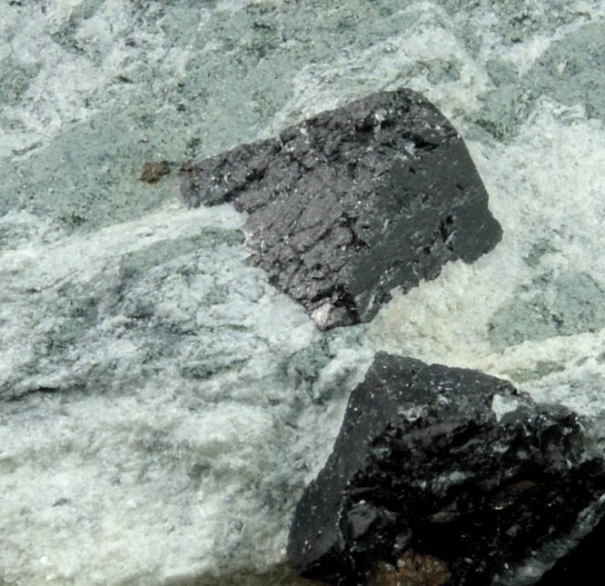 Magnetite in Talc from Chester Talc Mining District, Windsor County, Vermont