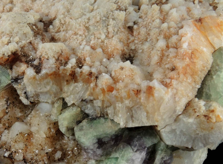 Quartz over Fluorite over Quartz from Slope Mountain, Chatham, Carroll County, New Hampshire