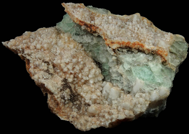 Quartz over Fluorite over Quartz from Slope Mountain, Chatham, Carroll County, New Hampshire