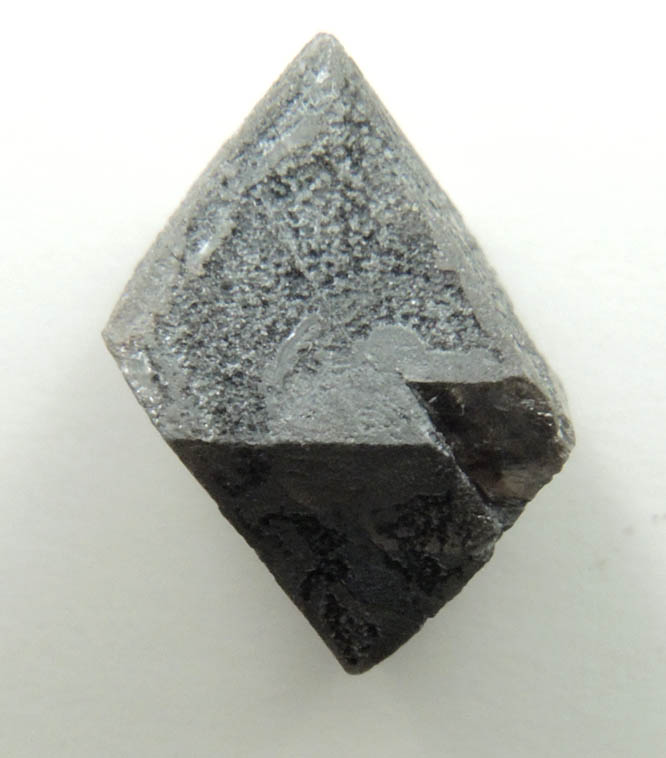 Diamond (2.54 carat translucent dark-gray octahedral crystal) from Zimbabwe