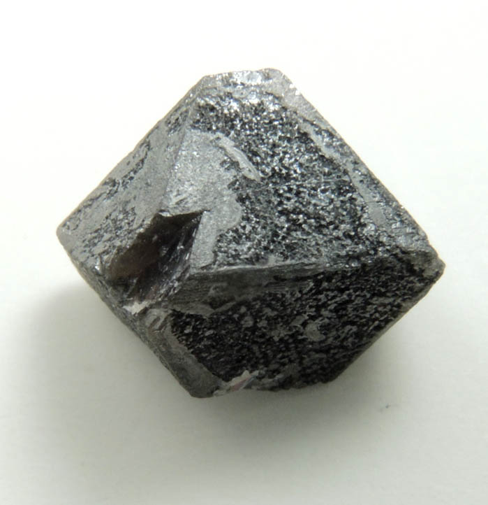 Diamond (2.54 carat translucent dark-gray octahedral crystal) from Zimbabwe