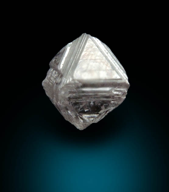 Diamond (0.20 carat pink-gray octahedral crystal) from Argyle Mine, Kimberley, Western Australia, Australia