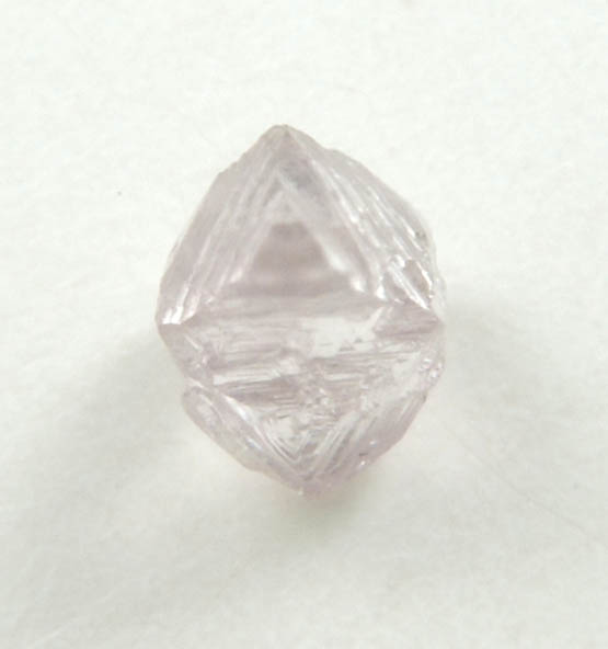 Diamond (0.20 carat pink-gray octahedral crystal) from Argyle Mine, Kimberley, Western Australia, Australia