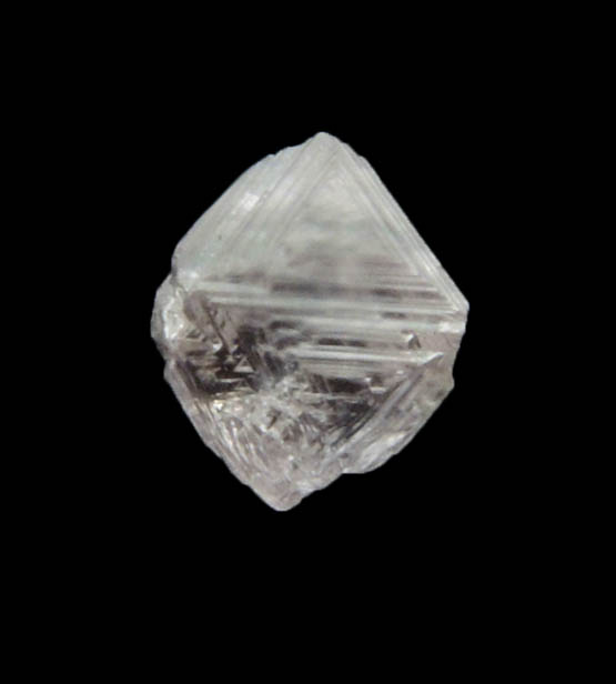 Diamond (0.20 carat pink-gray octahedral crystal) from Argyle Mine, Kimberley, Western Australia, Australia