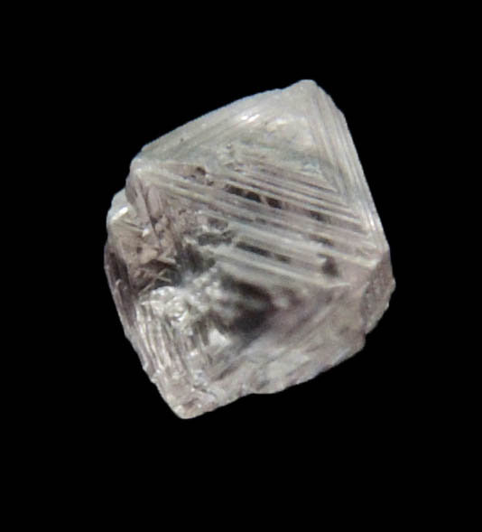 Diamond (0.20 carat pink-gray octahedral crystal) from Argyle Mine, Kimberley, Western Australia, Australia