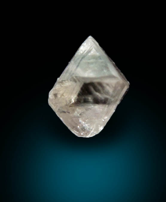 Diamond (0.28 carat pink-gray octahedral crystal) from Argyle Mine, Kimberley, Western Australia, Australia