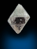 Diamond (0.21 carat pink-gray octahedral crystal) from Argyle Mine, Kimberley, Western Australia, Australia