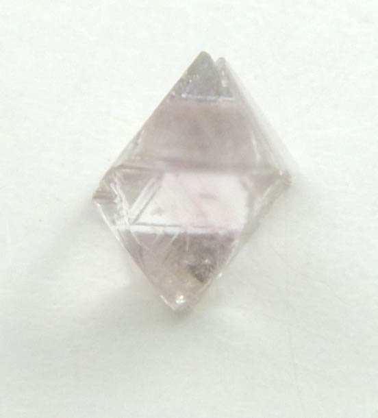 Diamond (0.21 carat pink-gray octahedral crystal) from Argyle Mine, Kimberley, Western Australia, Australia