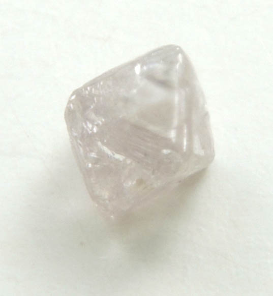 Diamond (0.21 carat pink-gray octahedral crystal) from Argyle Mine, Kimberley, Western Australia, Australia