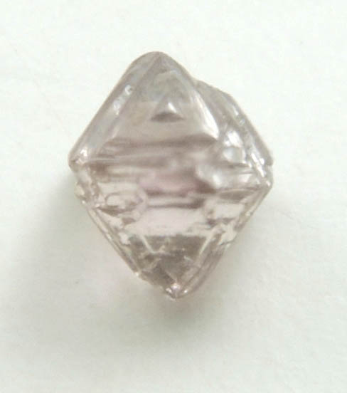 Diamond (0.19 carat pink-gray octahedral crystal) from Argyle Mine, Kimberley, Western Australia, Australia