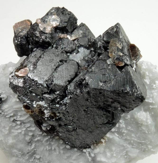 Spinel with Phlogopite in Calcite from Amity-Edenville marble belt, Warwick Township, Orange County, New York