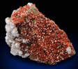 Vanadinite with Calcite from Apache Mine (Vanadium Shaft), 8 km north of Globe, Gila County, Arizona