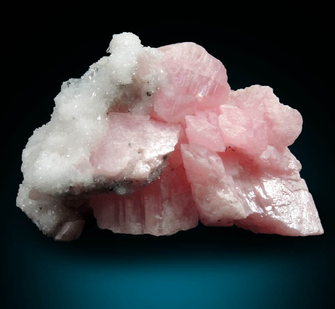 Rhodochrosite and Quartz from Silverton District, San Juan County, Colorado