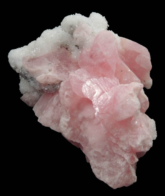 Rhodochrosite and Quartz from Silverton District, San Juan County, Colorado